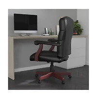 Merrick Lane Versailles High Back Tufted Home Office Chair With Height Adjustment And 360° Swivel