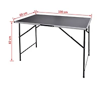 vidaXL Pasting Tables 3 pcs Foldable