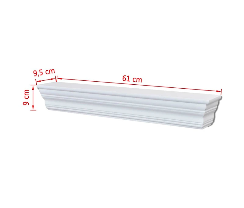Wall Shelves 2 pcs White