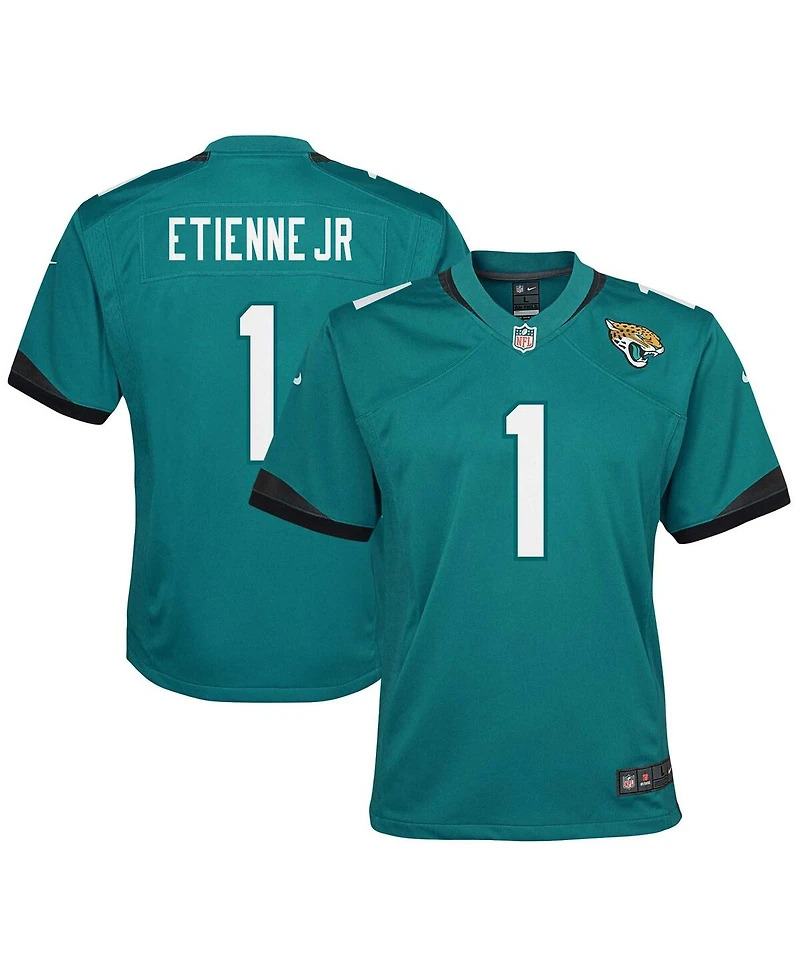Nike Big Boys and Girls Travis Etienne Teal Jacksonville Jaguars Prowler Throwback Player Game Jersey