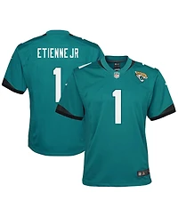 Nike Big Boys and Girls Travis Etienne Teal Jacksonville Jaguars Prowler Throwback Player Game Jersey