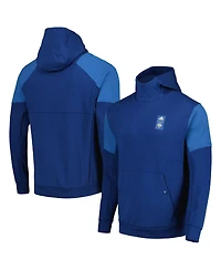 Men's adidas Blue Seattle Sounders Fc 2023 Player Travel Pullover Hoodie