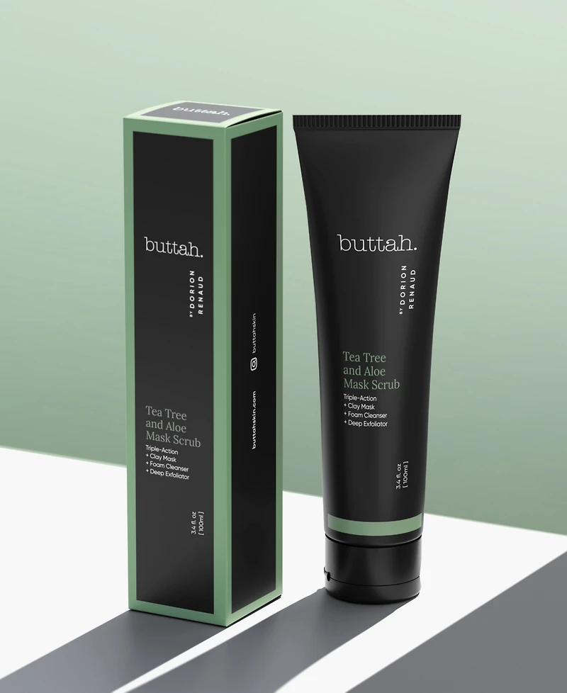 Buttah Skin Tea Tree & Aloe Mask Scrub, 3.4-oz.