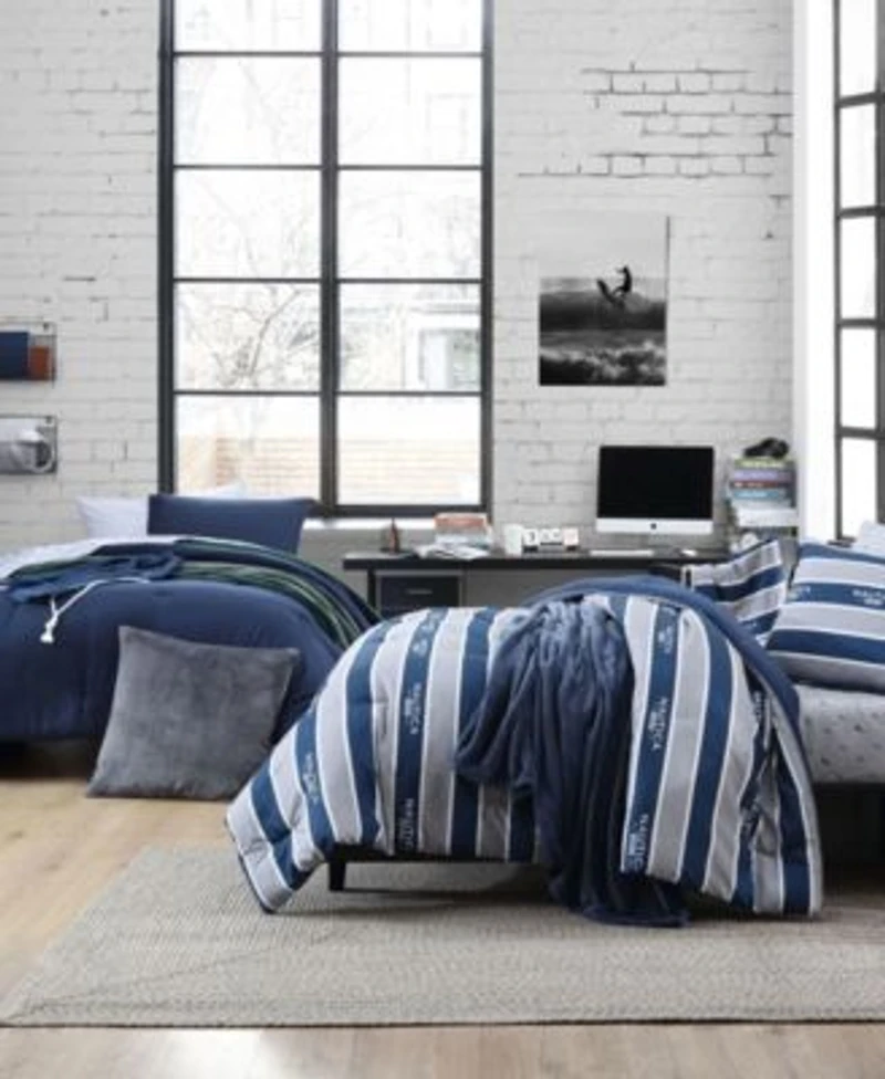 Nautica Solid Microfiber Reversible Comforter Sets