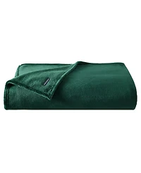Nautica Solid Ultra Soft Plush Fleece Blanket