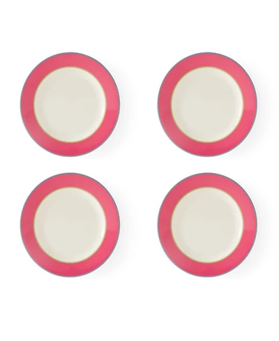 Kit Kemp for Spode Calypso 4 Piece Salad Plates Set, Service for 4