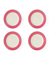 Kit Kemp for Spode Calypso 4 Piece Salad Plates Set, Service for 4