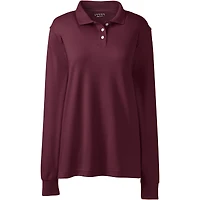 Lands' End Women's Long Sleeve Interlock Polo Shirt