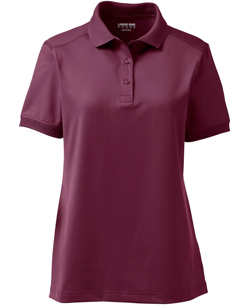 Lands' End Women's Short Sleeve Rapid Dry Polo Shirt