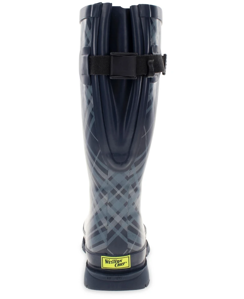 Women's Polar Plaid Tall Adjustable Calf Boot