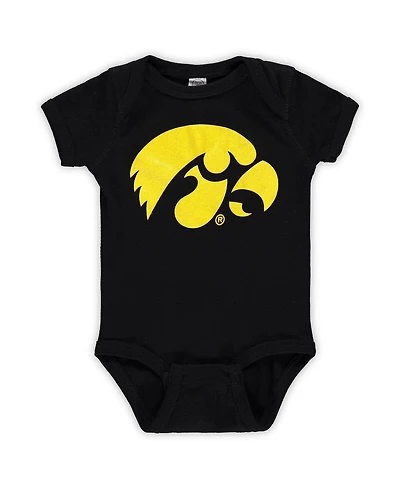 Infant Boys and Girls Black Iowa Hawkeyes Big Logo Bodysuit