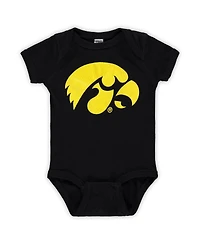 Infant Boys and Girls Black Iowa Hawkeyes Big Logo Bodysuit