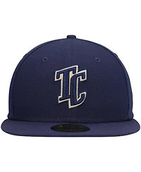 Men's New Era Navy Tri-City Dust Devils Authentic Collection Team Home 59FIFTY Fitted Hat