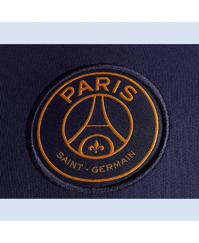 Men's Nike Navy Paris Saint-Germain 2023/24 Strike Drill Performance Raglan Quarter-Zip Long Sleeve Top