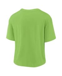 Women's Nike Neon Green, College Navy Seattle Seahawks High Hip Fashion T-shirt
