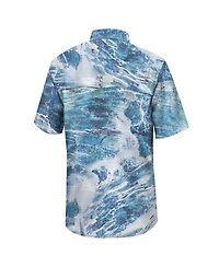 Men's Colosseum Blue Ucla Bruins Realtree Aspect Charter Full-Button Fishing Shirt