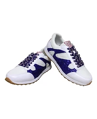 Women's Cuce White New York Giants Glitter Sneakers