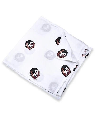 Infant Boys and Girls White Florida State Seminoles 47'' x 47'' Muslin Swaddle Blanket