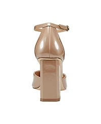 Marc Fisher Women's Demeter Adjustable Ankle Strap Dress Pumps - Light Natural