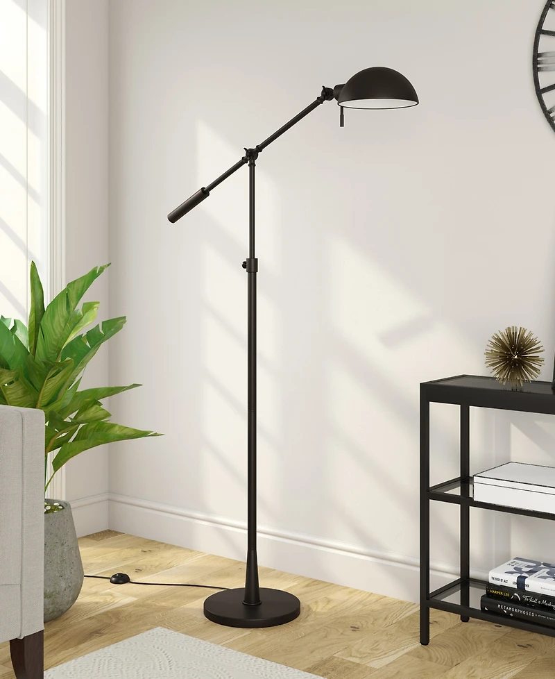 Hudson & Canal Dexter 61" Metal Shade Height Adjustable and Tilting Floor Lamp