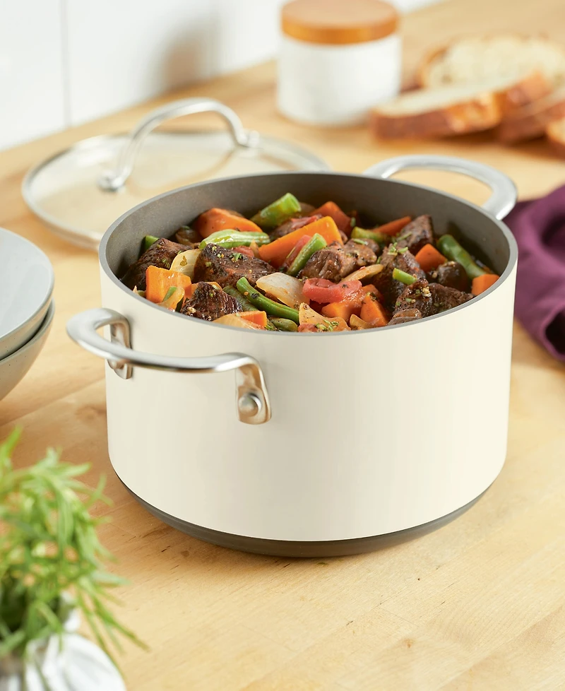 Anolon Achieve Hard Anodized Nonstick 4 Quart Saucepot with Lid