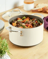 Anolon Achieve Hard Anodized Nonstick 4 Quart Saucepot with Lid