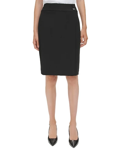 Calvin Klein Women's Faux-Wrap Pencil Skirt
