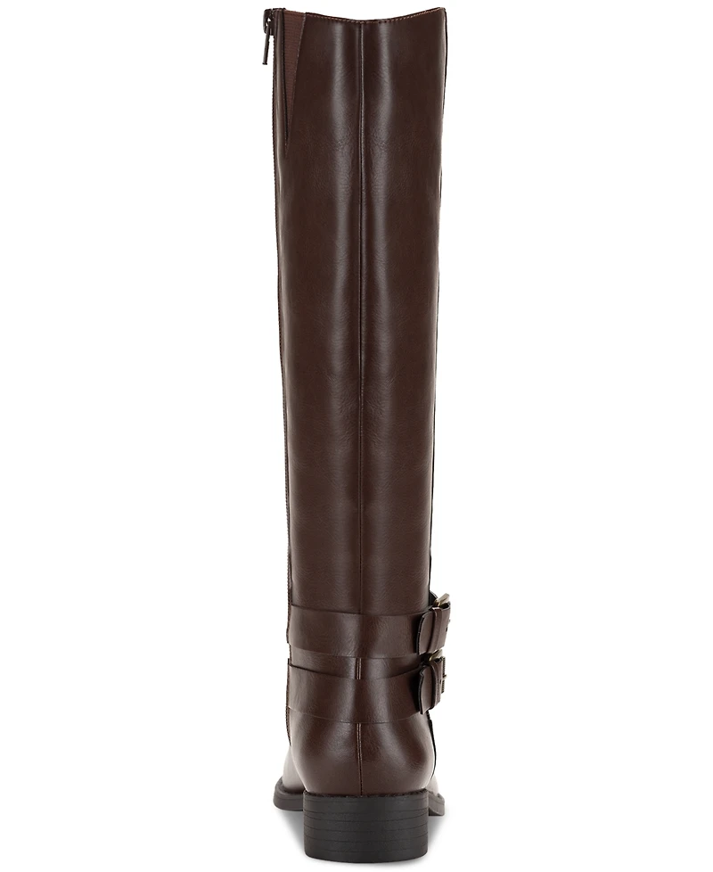 Style & Co Women's Maliaa Buckled Riding Boots, Created for Macy's