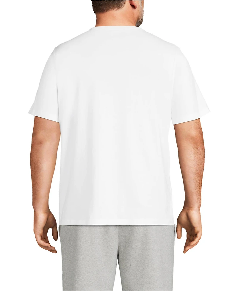 Lands' End Big & Tall Super-t Short Sleeve T-Shirt with Pocket
