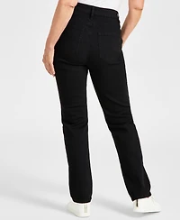 Style & Co Women's Curvy Straight-Leg High Rise Jeans, Created for Macy's