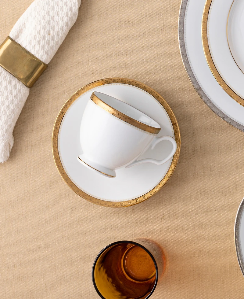Noritake Charlotta Gold Set of 4 Cups, Service For 4