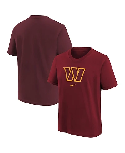 Preschool Boys and Girls Nike Burgundy Washington Commanders Team Wordmark T-shirt