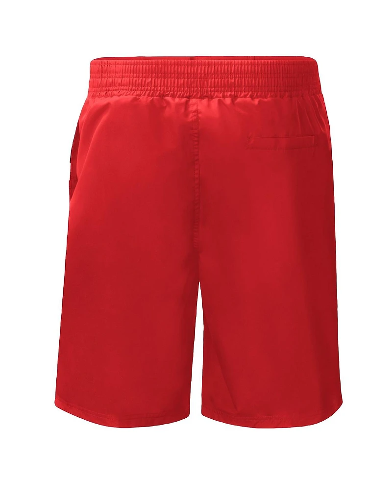 Men's G-iii Sports by Carl Banks Red Los Angeles Angels Sea Wind Swim Shorts