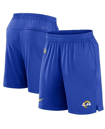 Men's Nike Royal Los Angeles Rams Sideline Performance Shorts