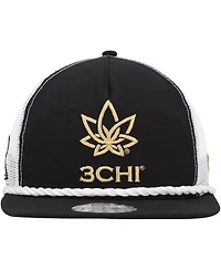 Men's New Era Black Kyle Busch 3Chi Golfer Snapback Hat