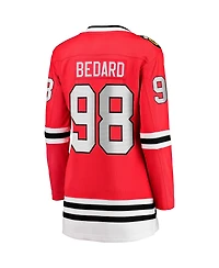 Women's Fanatics Connor Bedard Red Chicago Blackhawks 2023 Nhl Draft Home Breakaway Player Jersey