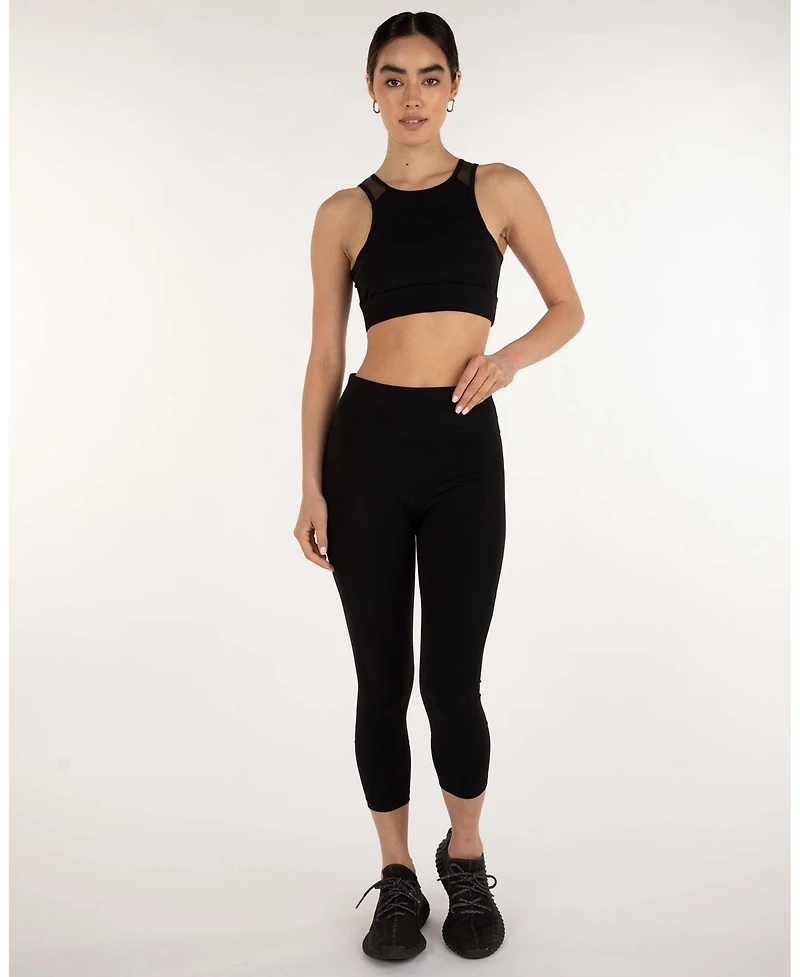 Rebody Active Women's Venti Mesh Longline Silkiflex Crop Bra