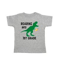 Sweet Wink Toddler Boys Roaring Into First Grade Short Sleeve T-Shirt