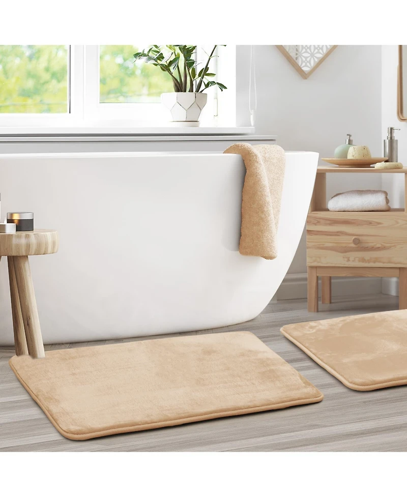 Non-Slip, Ultra Soft Plush, Memory Foam Bath Rug