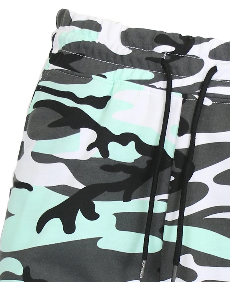 Galaxy By Harvic Men's Camo Printed French Terry Shorts, Pack of 3
