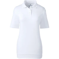 Lands' End Women's School Uniform Short Sleeve Banded Bottom Polo Shirt