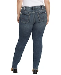 Silver Jeans Co. Plus Suki Mid Rise Curvy Fit Straight Leg