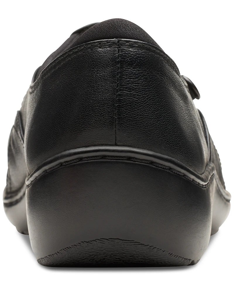 Clarks Women's Cora Dusk Ruched Side-Button Slip-On Shoes