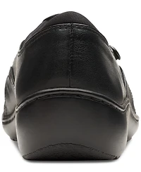 Clarks Women's Cora Dusk Ruched Side-Button Slip-On Shoes