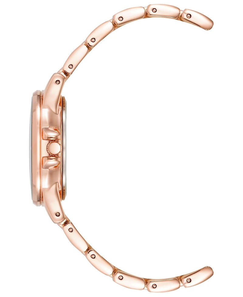 Anne Klein Women's Quartz Rose Gold-Tone Alloy Bracelet Watch, 30mm