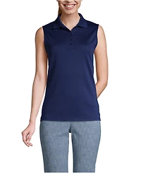Lands' End Petite Sleeveless Supima Cotton Polo Shirt