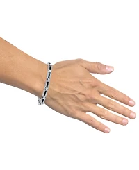 Men's Black & White Diamond Statement Bracelet (3 ct. t.w.) in Sterling Silver