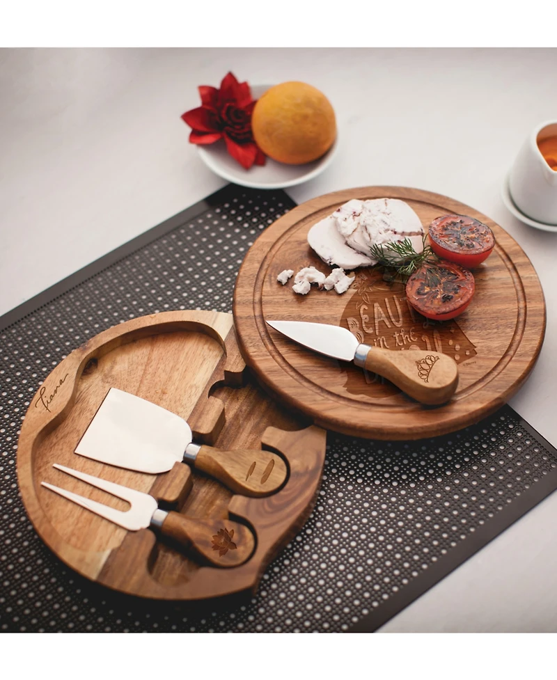 Disney's Princess The Frog Acacia Brie Cheese Cutting Board Tools Set