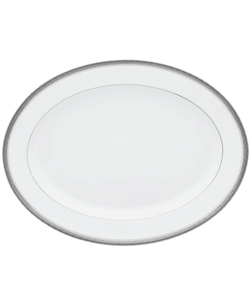 Noritake Charlotta Platinum Oval Platter