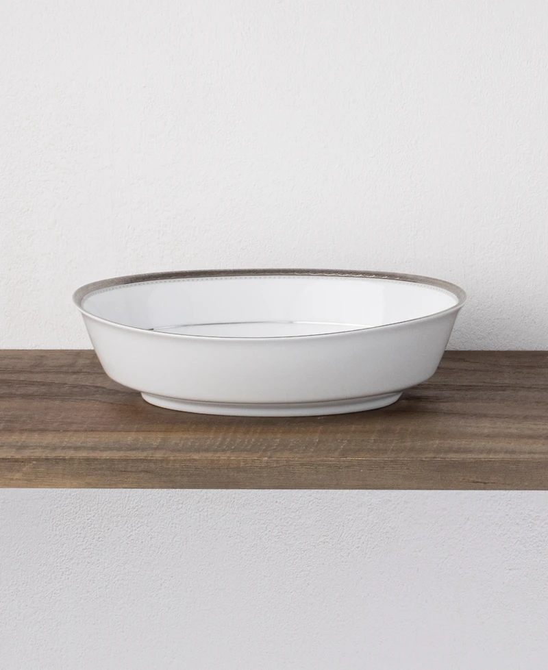 Noritake Charlotta Platinum Oval Vegetable Bowl, 32 oz